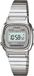 Casio LA670WA-7 Horloge Dames Staal Zilverkleurig Blauw Digitaal Quartz 20 mm