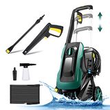 Coocheer Elektrische hogedrukreiniger met slangtrommel, 1700 W, 160 bar