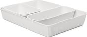 TATAY Set van 4 lade-organizers (Slim + A6 + A5 + A4) Baobab, polypropyleen, BPA-vrij, Wit Pergamon
