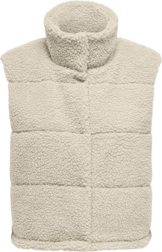ONLY CARMAKOMA CARSANDRA TEDDY WAISTCOAT OTW NOOS - Puffer Jacket - Pumice Stone - S-42/44