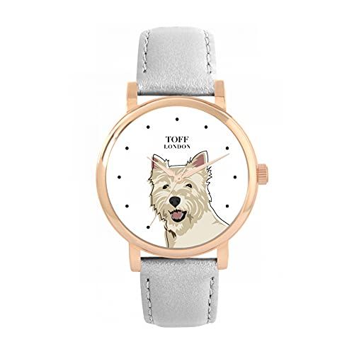 Toff London West Highland Terrier Hoofd Hondenhorloge - 5059656811589