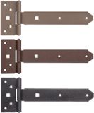 Alberts DURAVIS® kruisheng met geklonken pen, parelbeige duplex gecoat RAL 1035, heng 192 x 34 mm, scharnier 45 x 90 mm, set van 6
