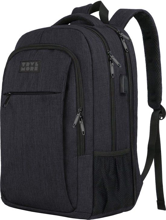 TRVLMORE Rugzak 36L - 17 inch Laptop Rugtas - Zwart
