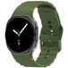 imoshion Wave Siliconenband - Geschikt voor Samsung Galaxy Watch 8 (40/44mm) / Classic (46mm) - Donkergroen