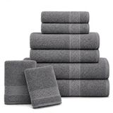 Komfortec Handdoekenset 8-delig, 100% Katoen | 2 Badhanddoeken 70x140 cm, 2 Handdoeken 50x100 cm, 2 Gastendoekjes 30x50 cm, 2 Washandjes 16x21 cm, OEKO-TEX STANDARD 100
