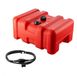 Latios Réservoir de carburant bateau - Réservoir de carburant marin 55 L - Portable - Avec tuyau - Pour moteur hors-bord - Plastique - Rouge