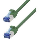 LogiLink CP5055S RJ45 Netzwerkkabel, Patchkabel CAT 6a S/FTP 2,00 m grün feuerhemmend, halogenfrei 1 Stück