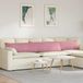 vidaXL Zitkussens - 2 stuks - Roze - 200 x 40 cm - Corduroy stof