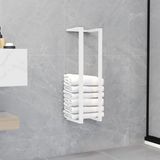 vidaXL Handdoekenrek 25x20x95 cm staal wit