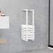 vidaXL Handdoekenrek 25x20x95 cm staal wit