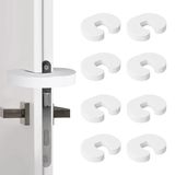 Romon 8 pièces butées de porte, mousse EVA, protection de porte pour enfants, mousse EVA, protection pour animaux domestiques, blanc