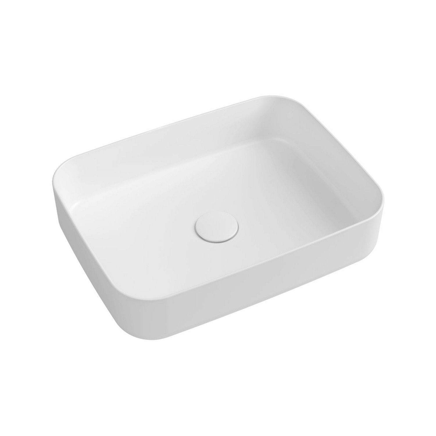 Sapho Infinity Wastafel - 50x36 cm - Wit - Keramiek - 8697687665435