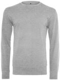 Build Your Brand Lichtgewicht crew Sweatshirt Heather Grey maat S