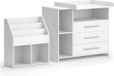 Vicco Oskar Babykamerset – 2 delen, met commode en boekenplank Wit