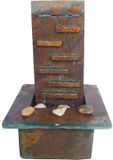 The Garden People Monolit In Natural Stone Decoratieve Fontein Bruin