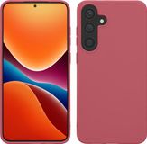 kwmobile telefoonhoesje geschikt voor Samsung Galaxy S25 - Back Cover - TPU - Donkerroze
