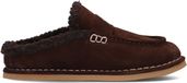 Shabbies Amsterdam WILJA PENNY Slipper Suede Warm Brown - Maat 40