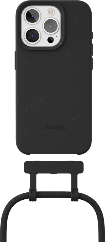 Change Case Apple iPhone 15 Pro Back Cover with Cord Black