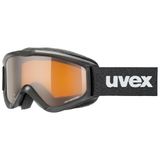 uvex speedy pro - Skibril voor kinderen - filtercategorie 2 - condensvrij - black sl/lasergold - one size