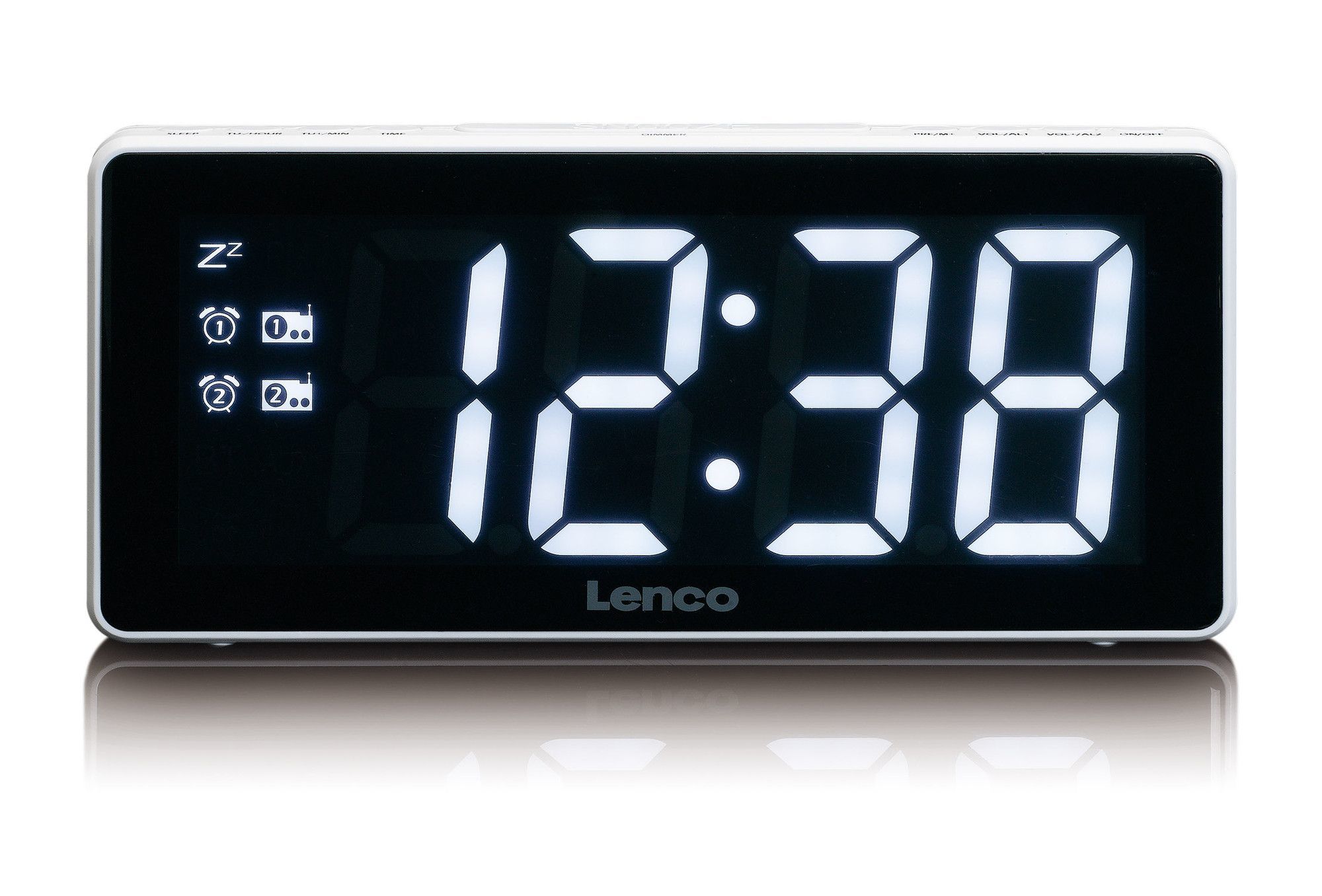 Lenco CR-30 - Wekkerradio - Wit