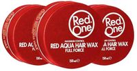 Red One Aqua Hair Wax Red - 3 x 150 ml - Voordeelverpakking