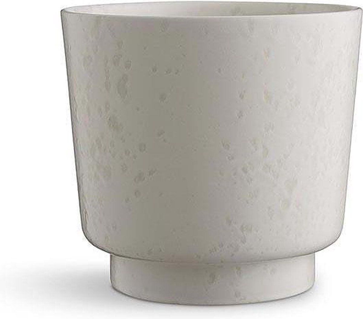 Kähler Ombria Flowerpot H 17 cm - Marmerwit - 5703779162003