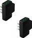 FANTON Drievoudige platte adapter 10 A Italiaanse - Zwart