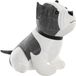 Item International Item Deurstopper Hond - 1 kilo - wit/grijs - polyester - 29 x 18 x 26 cm