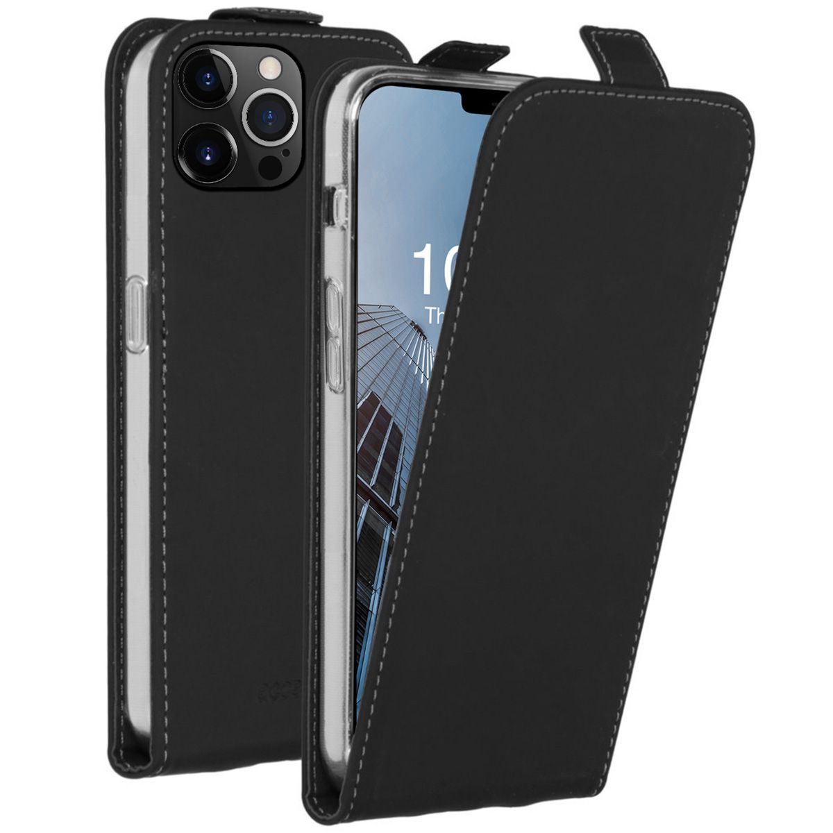 Accezz Flipcase iPhone 13 Pro - Black - Flip Cover