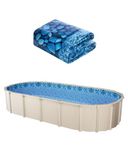 VEVOR Pool Cover Oval 4.5 x 9.1 m for Above Ground Pools