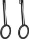 Gorilla Sports Anneaux de gymnastique - Set de 2 - Anneaux de gymnastique en plastique - Noir