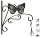 Marque non spécifiée 3x crochet mural en set - crochet pour plantes - crochet mural - décoratif - papillon