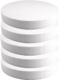 Rayher hobby materialen Rayher Piepschuim vormen schijf - 5x - Dia 30 cm breed en 4 cm dik
