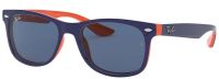 Ray-Ban New Wayfarer Junior zonnebril Blauw Vierkant Unisex Kind