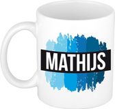 Bellatio Decorations Mathijs naam cadeau koffie mok
