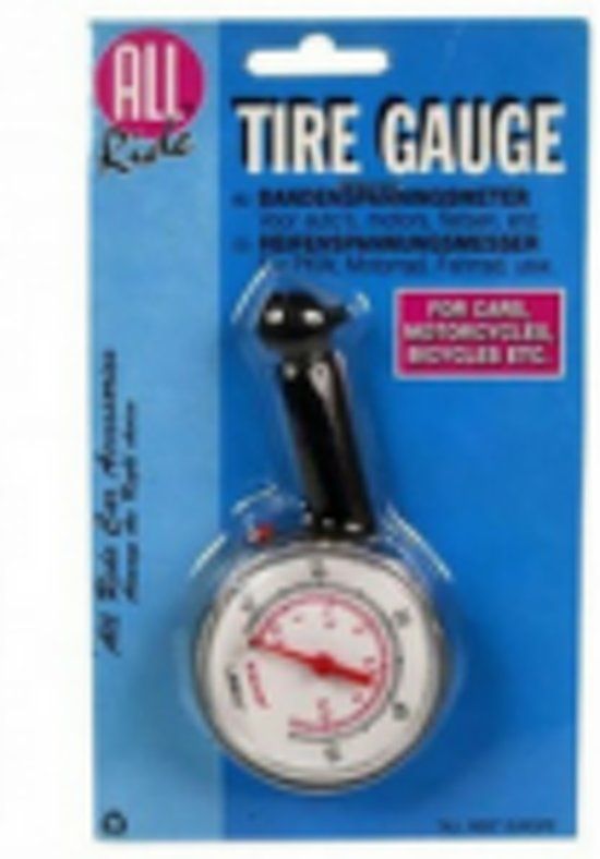 All Ride Bandenspanningsmeter analoog | Universeel | Fiets, auto, motor