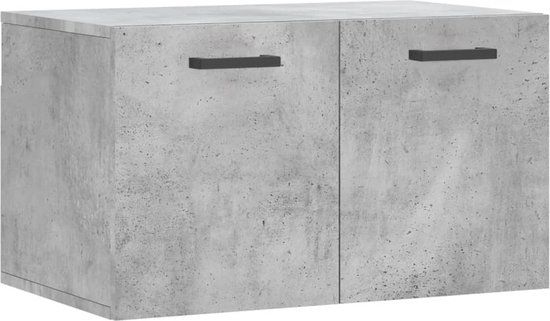 vidaXL Wandkast - 60x36,5x35 cm - Bewerkt Hout - Betongrijs