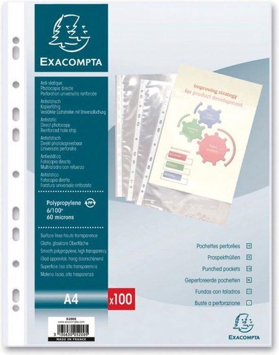 Exacompta Geperforeerde Pochetten - 50 stuks