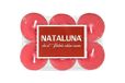 Nataluna Rood metaal theelicht 6 stuks, zoals afgebeeld