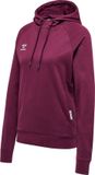 Hummel Move Grid Cotton Hoodie Dames - Bordeaux