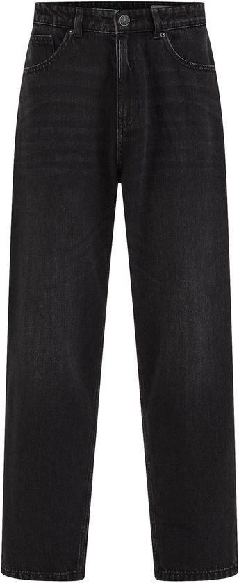 WE Fashion Heren barrel fit jeans - Zwart - Katoen - Maat 32/32