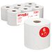 WypAll L20 General Clean Papieren doeken voor schoonmaak en onderhoud 7261-2-laagse centrefeed-rollen - 6 rollen x 550 witte papieren poetsdoeken (3300 in totaal)