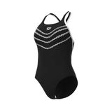 Arena Dames zwempak uit 1 stuk Losange Zwart/Wit Polyester Maat 44
