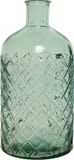 Decoris vase recycled glass - D14 x H28 cm - light green
