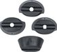 Basil Bague en caoutchouc - pour Basil Buddy Space Frame - 4 Pièces - Noir