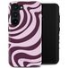 Selencia Vivid Tough Backcover voor de Samsung Galaxy S23 - Wavy Swirl Pink Plum