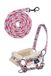 HKM Hobby Horsing Print Halster en touw Bloem One Size