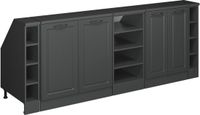 Vicco Rion Kastenset voor schuine wand – 210 cm Set van 5 kastrompen 60 cm diepte Antraciet landhuis