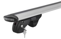 Menabo Fender Silver | Coffre de toit pour Audi - A4 (B5/8D) Avant 1994-2000 - Aluminium - Longueur 120 cm - Capacité de charge 90 kg - Jeu de 2 pièces