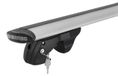 Menabo Fender Argent | Coffre de toit Chevrolet - Matiz 2005-2009 - Aluminium - Longueur 120 cm - Capacité de charge 90 kg - Jeu de 2